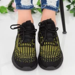Pantofi Sport Dama LGGH1 Black-Yellow Mei
