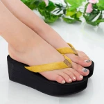 Papuci Dama cu Platforma NX1 Yellow Mei