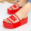 Papuci Dama cu Platforma PM33-3 Red Fashion