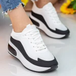 Pantofi Sport Dama LGLJE1 White-Black Mei
