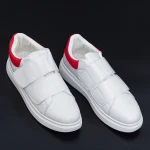 Pantofi Sport Barbati B83 White-Red Mei