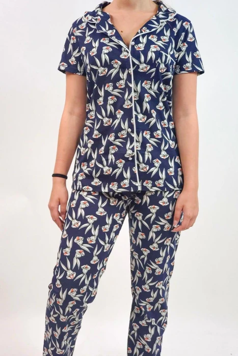 Pijama Dama 551 Albastru Inchis Mei