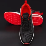 Pantofi Sport Barbati 0579 Black-Red Mei