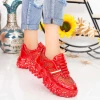 Pantofi Sport Dama cu Platforma NX98 Red Mei