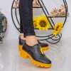 Pantofi Casual Dama ZP1976 Black-Yellow Mei