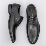 Pantofi Barbati din piele naturala Y006A-10A Negru Stephano