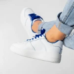 Pantofi Sport Dama AN87 Alb-Albastru Mei