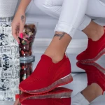 Pantofi Sport Dama HFD25 Red » MeiMei.Ro