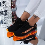 Pantofi Sport Dama YKQ198 Black-Orange » MeiMei.Ro
