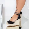 Sandale Dama cu Platforma FS36 Negru Mei