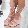 Sandale Dama cu Platforma XKK303 Roz Mei
