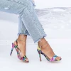 Sandale Dama cu Toc subtire XKK307 Multicolor Mei