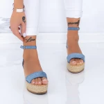 Sandale Dama cu Platforma FS29 Albastru Mei