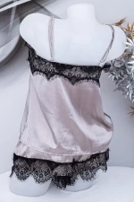 Pijama Dama sexy cu dantela S-275 Gri Fashion