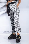 Pantaloni Dama 1905 Alb-Negru Fashion