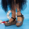 Sandale Dama cu Platforma TF18 Negru Mei