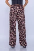 Pantaloni Dama 12261 Leopard Maro Fashion