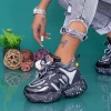 Pantofi Sport Dama cu Platforma WLGH72 Guncolor Mei