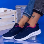 Pantofi Sport Dama 8818 Albastru inchis-Fucsia Fashion
