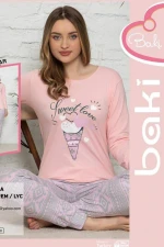 Pijama Dama 1025 Roz Fashion