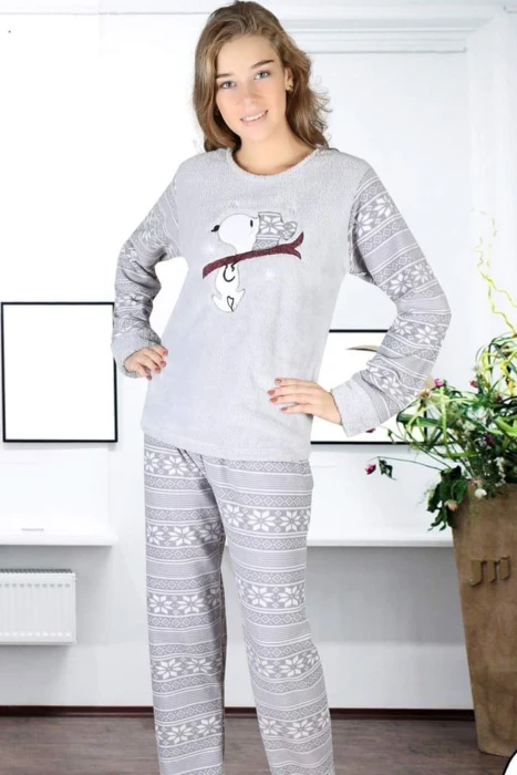 Pijama Dama Cocolino 5070 Gri Fashion