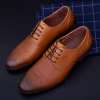 Pantofi Barbati din piele naturala Y006A-26F Cafea Mei
