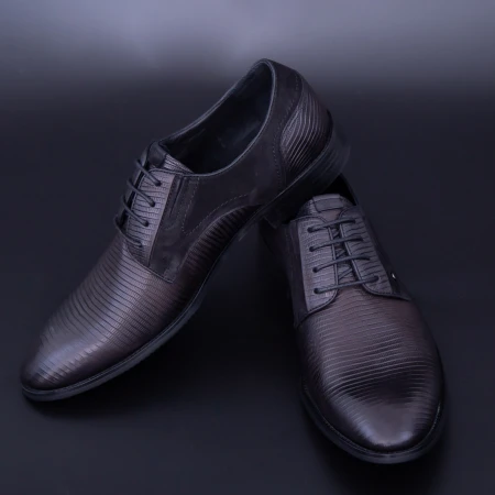 Pantofi Barbati din piele naturala Y053A-08F Negru Mei