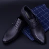 Pantofi Barbati din piele naturala Y079-02F Negru Mei