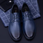 Pantofi Barbati din piele naturala KL6805 Blue » MeiMei.Ro