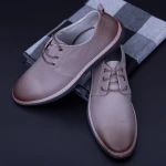 Pantofi Barbati din piele naturala KL6805 Grey » MeiMei.Ro