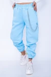 Pantaloni Dama 9621 Albastru deschis Fashion