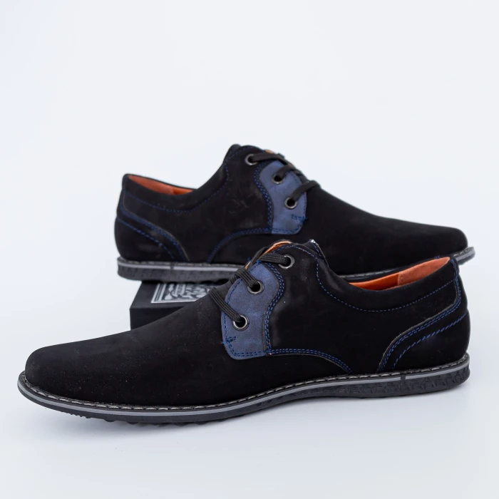 Pantofi Barbati D23-1A Negru Fashion