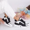 Pantofi Sport Dama LM051 Alb-Negru Fashion