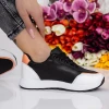 Pantofi Sport Dama 716-5 Negru-Portocaliu Fashion