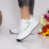 Pantofi Sport Dama 716-3 Alb-Verde Fashion